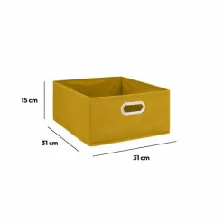 5 Five Simply Smart Panier de rangement ( 31 x 15 cm) Helena Jaune moutarde Sale