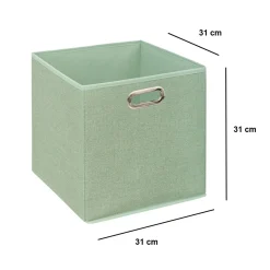 5 Five Simply Smart Panier de rangement (31 x 31 cm) Helena Vert sauge Discount