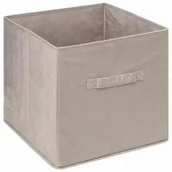 5 Five Simply Smart Panier de rangement (31 x 31 cm) Velours Lin Discount