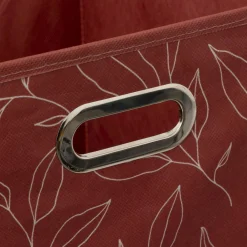 ATMOSPHERA Panier de rangement (31 x 31 x 31 cm) Minimalist Rouge Discount