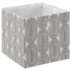 ATMOSPHERA Panier de rangement (31 x 31 x 31 cm) Rainbow Gris