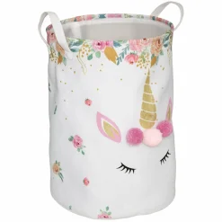 Atmosphera createur d'interieur for kids Panier à jouets enfant (35 x 50 cm) Licorne Rose Clearance
