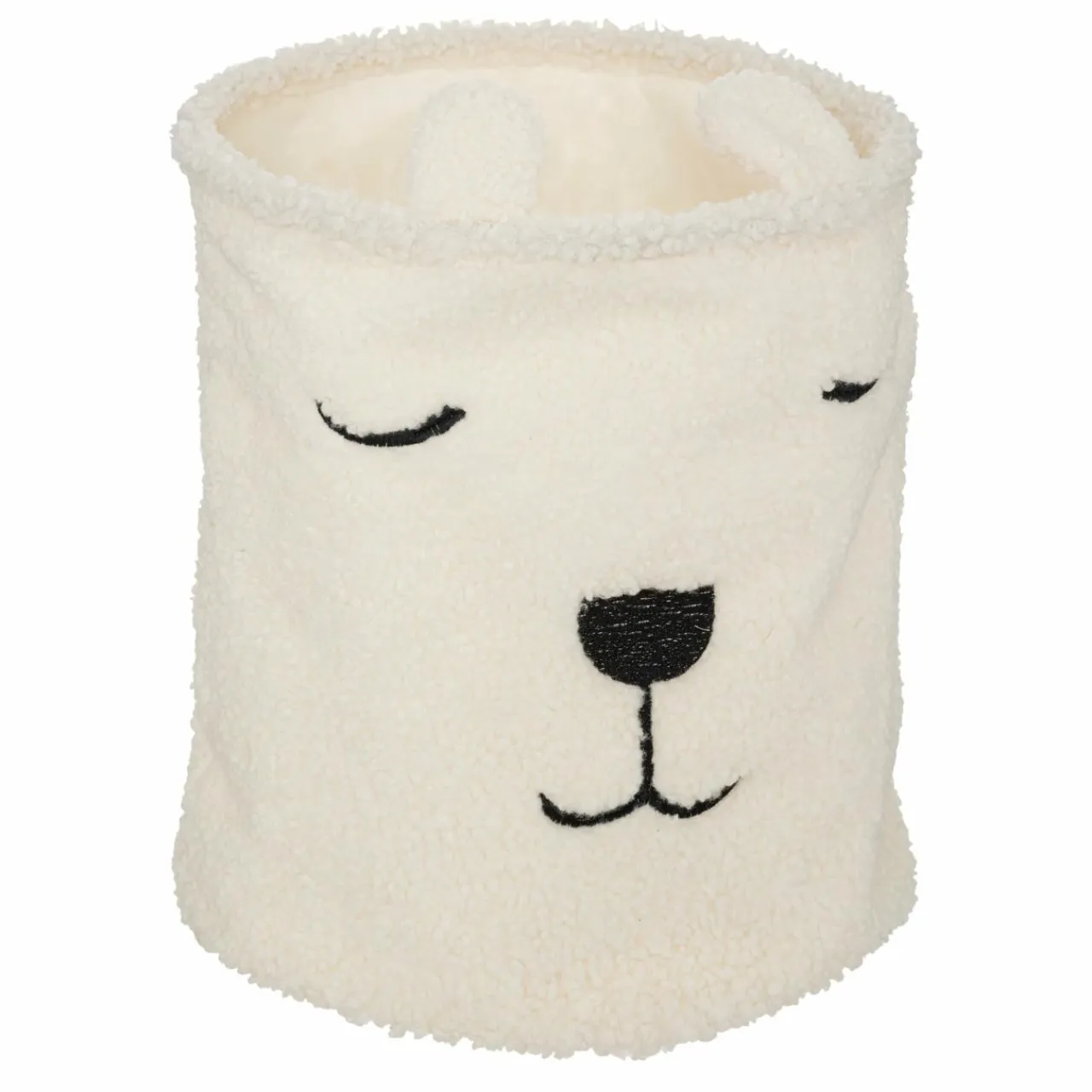 Atmosphera createur d'interieur for kids Panier à jouets (H40 cm) Bouclette Blanc