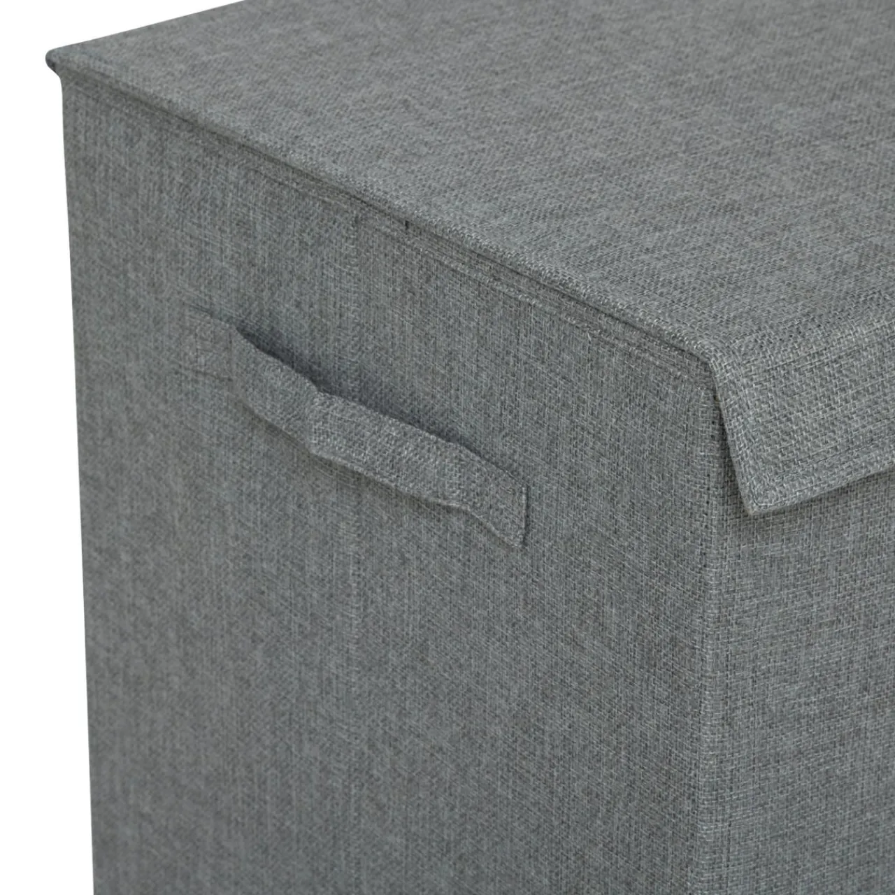 5 Five Simply Smart Panier à linge avec séparateur (H60 cm) Colors béton Gris