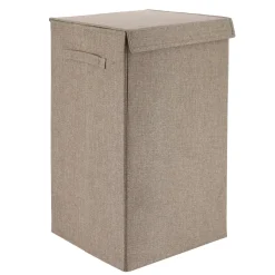 TENDANCE Panier à linge pliable (H60 cm) TissuFlex Taupe Hot