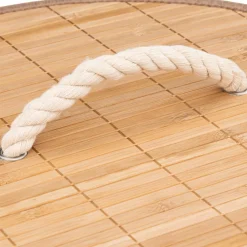 ATMOSPHERA Panier à linge rond Bambou Naturel New