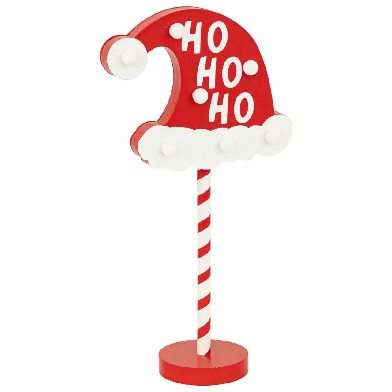 FEERIC LIGHTS Panneau lumineux à piles (H41 cm) Ho Ho Ho Rouge New