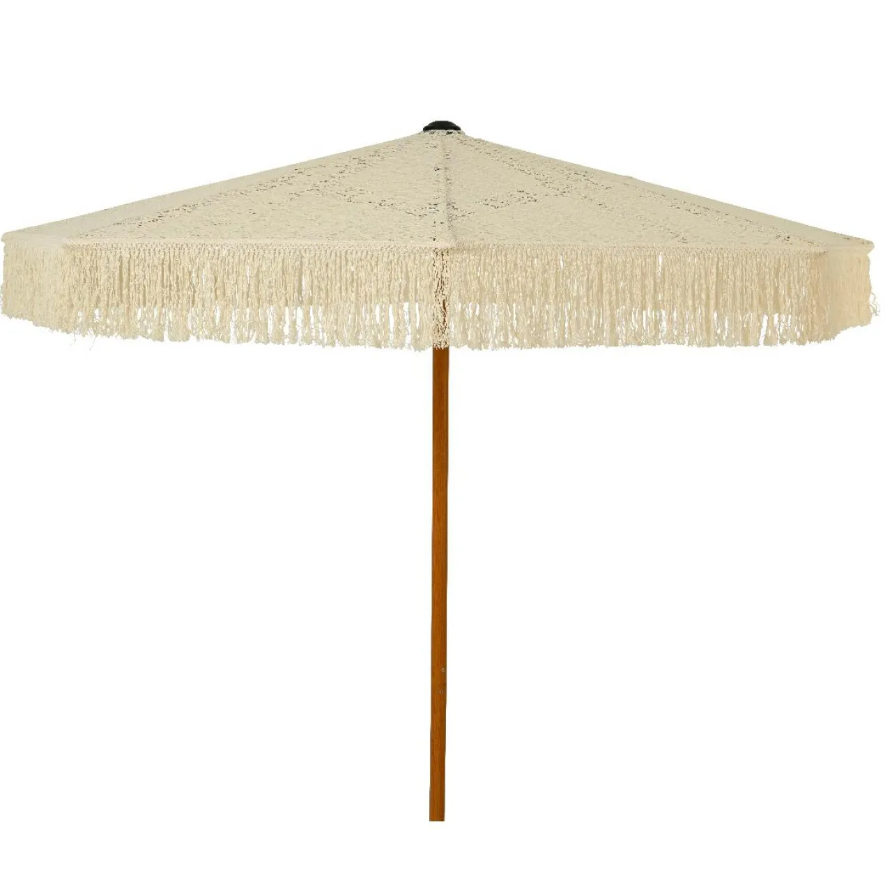 #N/A Parasol de jardin rond à franges (D2 m) Isy Dentelle Beige Best
