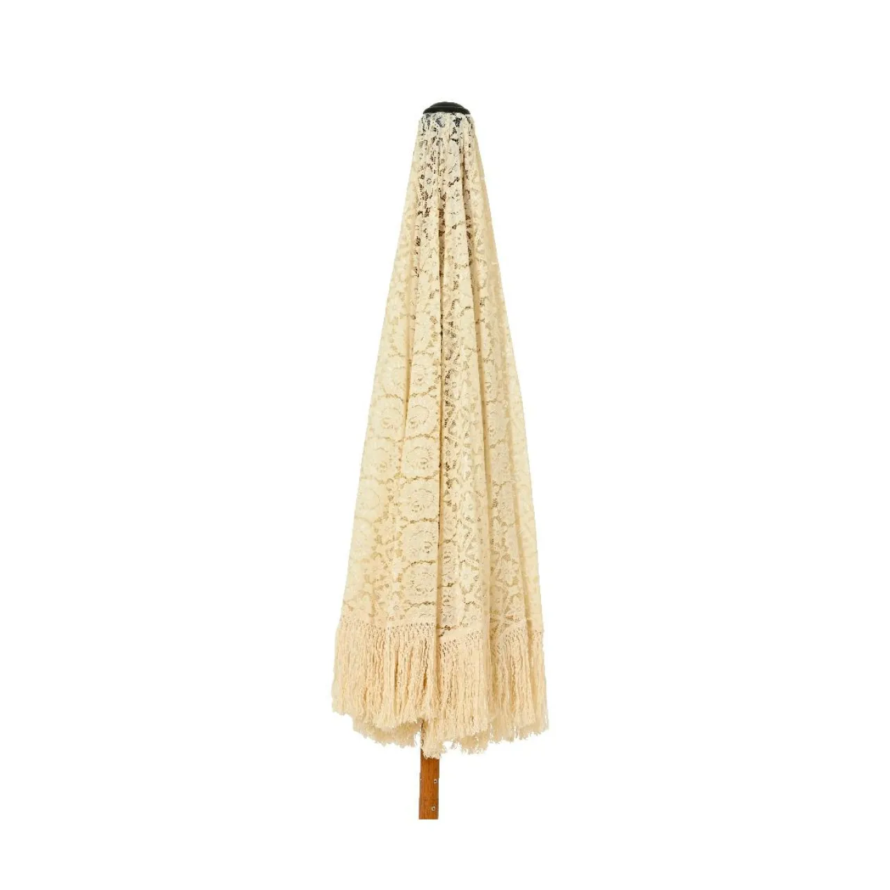 #N/A Parasol de jardin rond à franges (D2 m) Isy Dentelle Beige Best