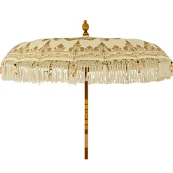 KAEMINGK Parasol de jardin rond à franges (D2 m) Jaipur Crème et dorure Beige Best