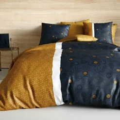 ATELIER DU COTON Parure de draps coton lit 90 cm 3 pièces Bel'or Jaune Outlet
