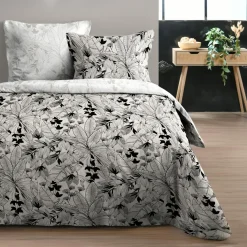 STOF Parure de draps coton 4 pièces (240 x 300 cm) Surya Noir Online