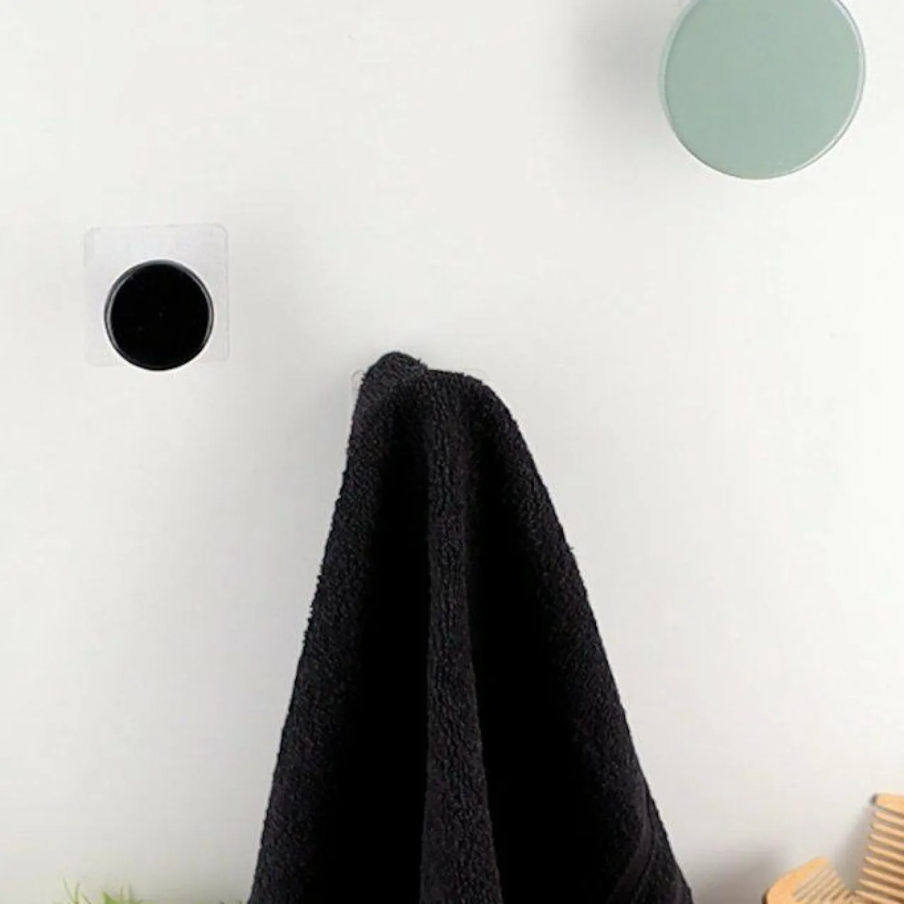 TENDANCE Patère adhésive (D6,5 cm) Easy Chic Naturel
