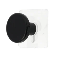 TENDANCE Patère adhésive (D4,5 cm) Easy Chic Noir Clearance