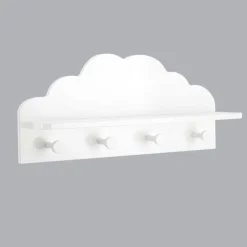 Atmosphera createur d'interieur for kids Patère enfant bois (L48 cm) Nuage he Blanc Clearance