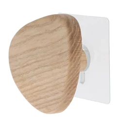 TENDANCE Patère murale adhésive (D9,5 cm) Galet Naturel Online
