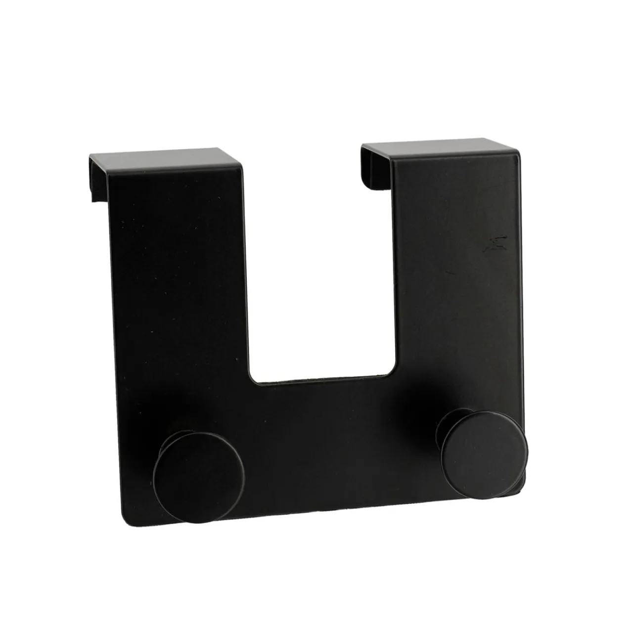 TENDANCE Patère pour porte métal 2 crochets (H10 cm) Noir Sale