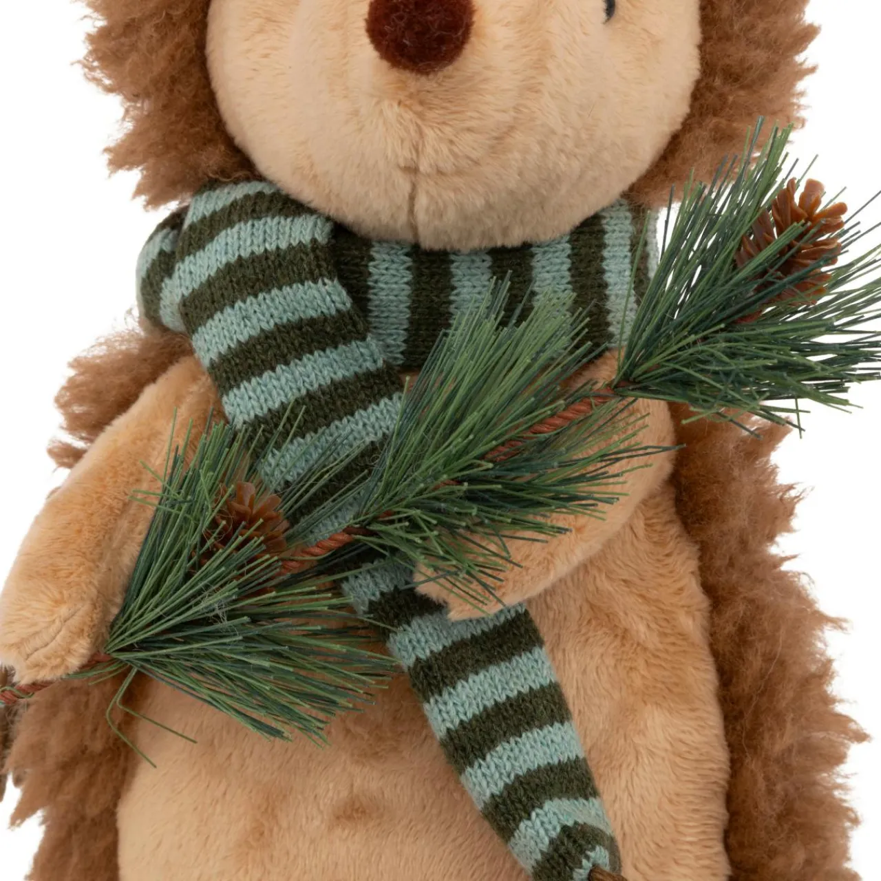 JJA Peluche assise (H61cm) Hérisson de la forêt et vert Beige