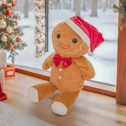 FEERIC LIGHTS Peluche de Noël (H50 cm) Bonhomme Pain d'épice Marron Online