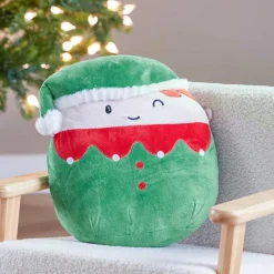 JJA Peluche (H32 cm) Joyeux Lutin de Noël Vert Hot