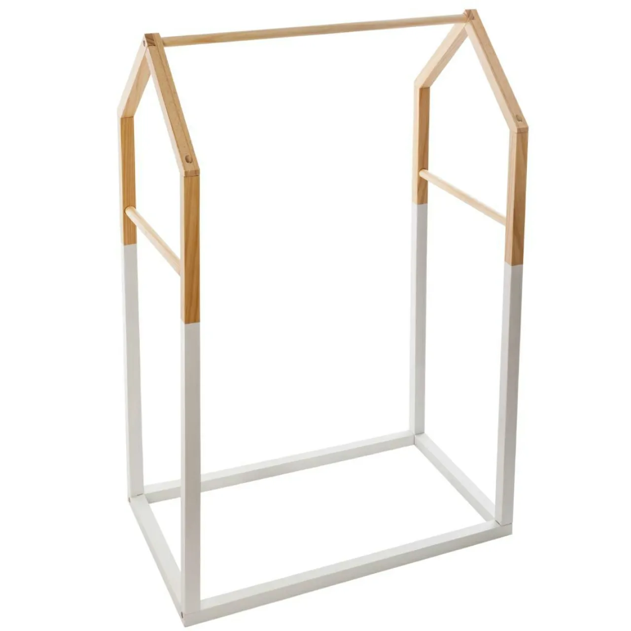ATMOSPHERA Penderie enfant bois (H100 cm) Maison he Blanc Best
