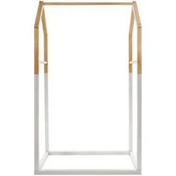 ATMOSPHERA Penderie enfant bois (H100 cm) Maison he Blanc Best