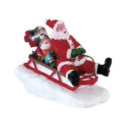 LEMAX Personnage Père Noël en luge Sale