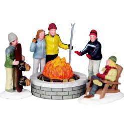 LEMAX Personnages Brasero Lumineux avec les amis Sale