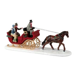 LEMAX Personnages Scène de balade en traineau Discount