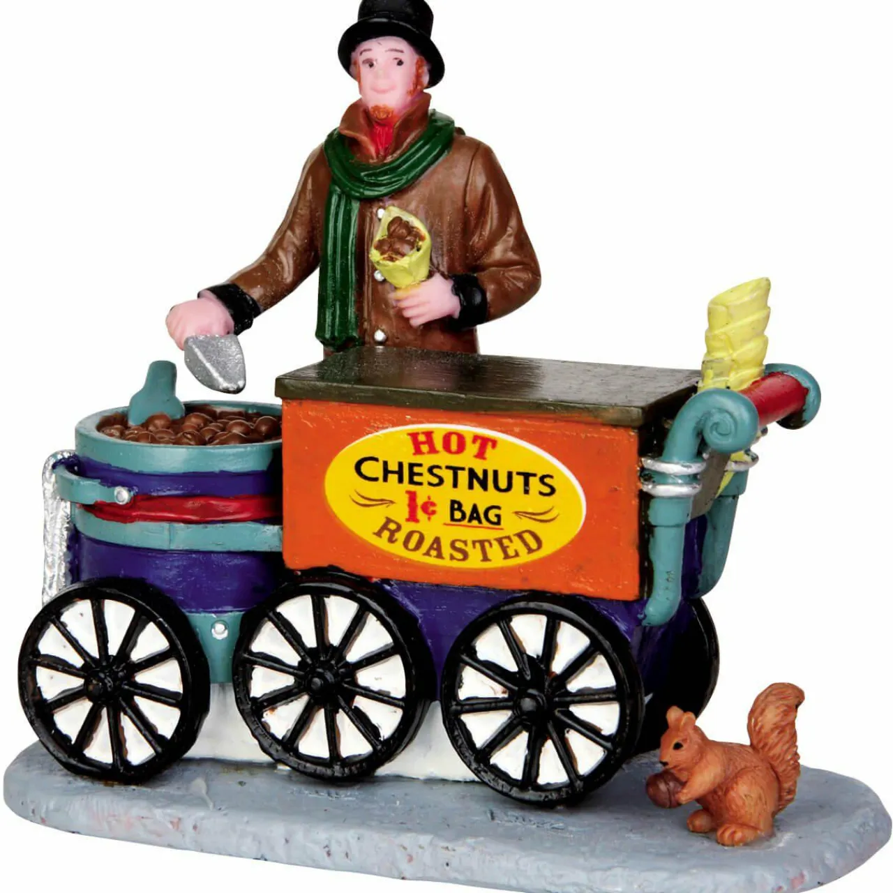 LEMAX Personnages Stand de châtaignes grillées Clearance