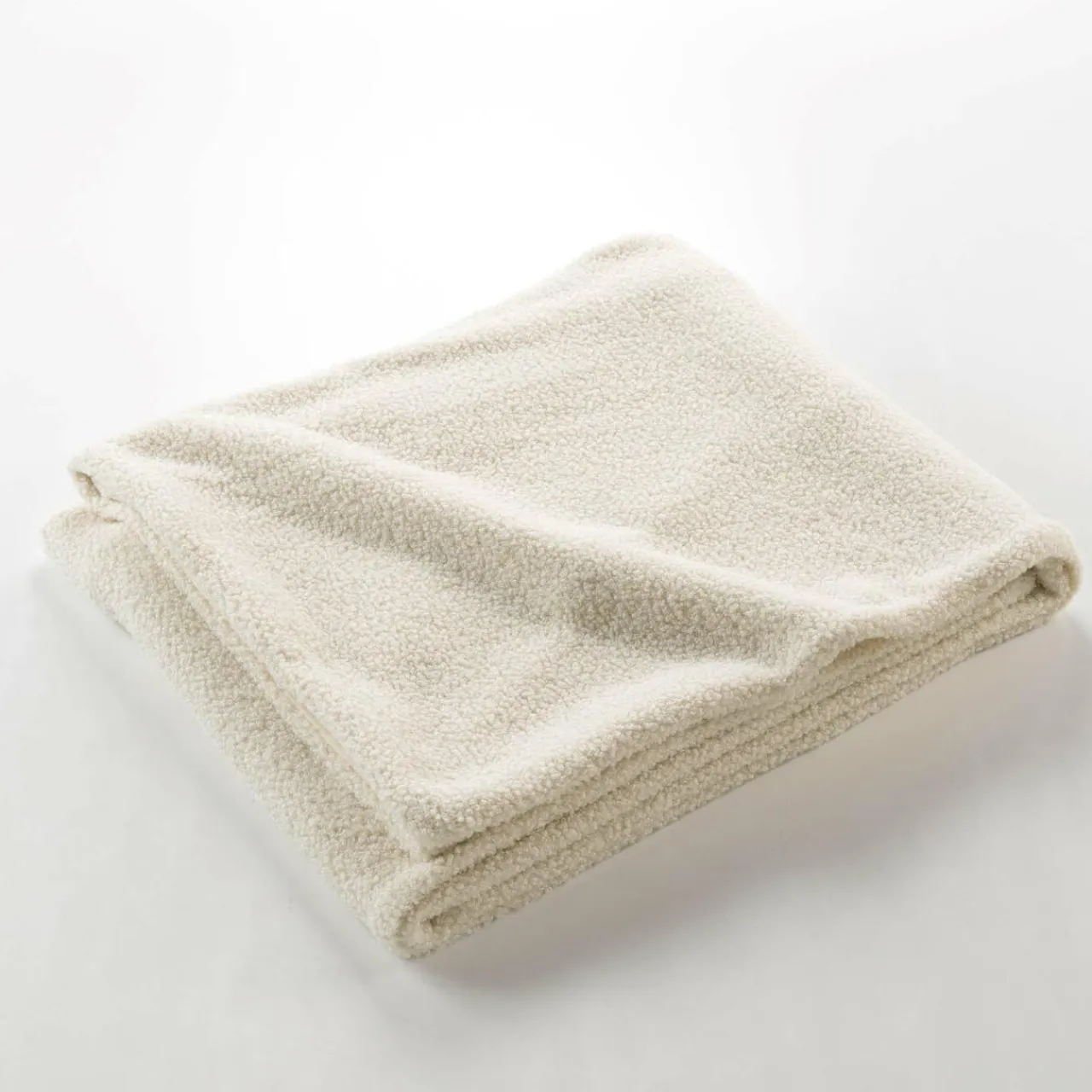 douceur d'intu017drieur Plaid bouclette (180 x 220 cm) Wooly Ecru Sale