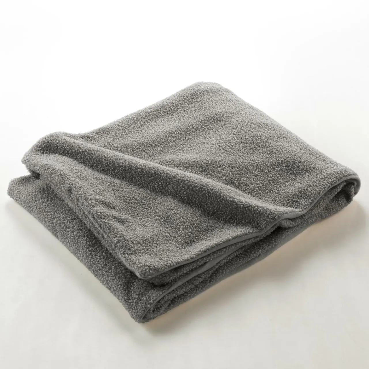 douceur d'intu017drieur Plaid bouclette (125 x 150 cm) Wooly Gris Online