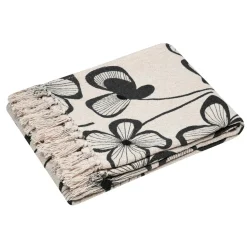 STOF Plaid coton recyclé (125 x 150 cm) Tilda Ecru Hot