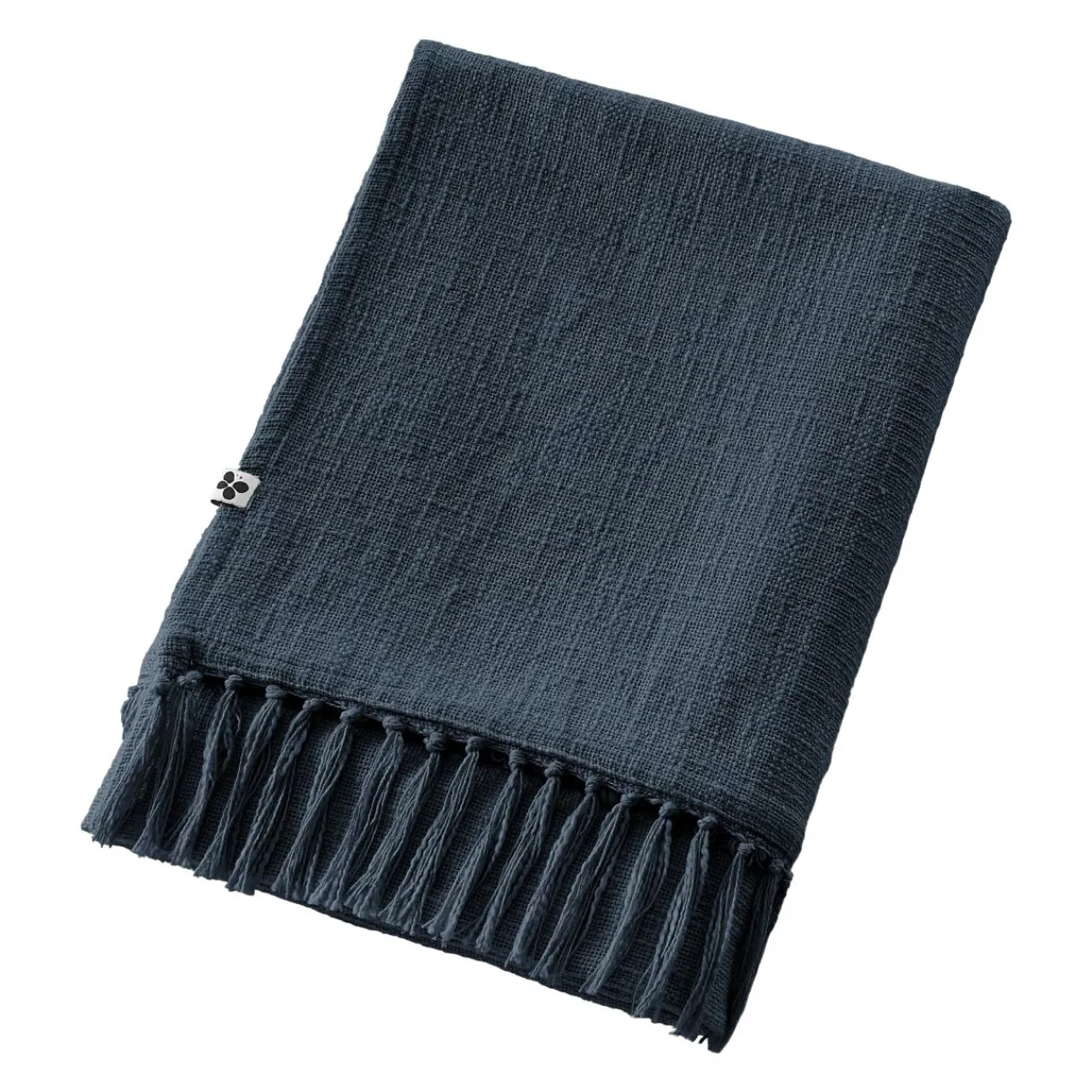 L'EFFET PAPILLON Plaid coton (130 x 160 cm) Sixtine Bleu nuit Discount