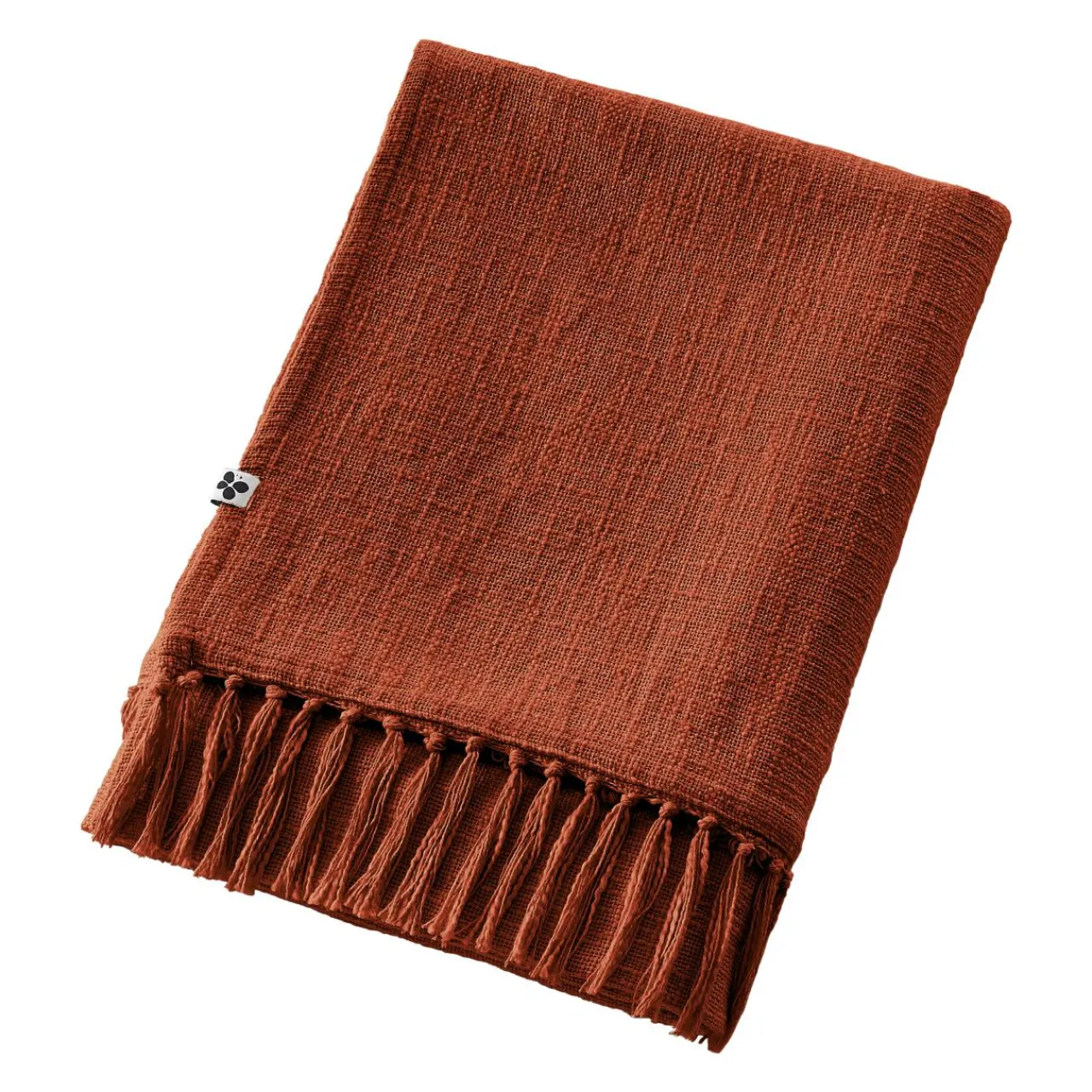 L'EFFET PAPILLON Plaid coton (130 x 160 cm) Sixtine Terracotta Sale