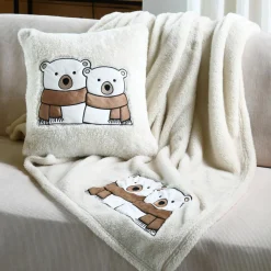 STOF Plaid de Noël (150 cm) Douillet Ecru Online