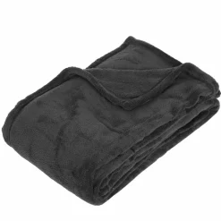 ATMOSPHERA Plaid doux (150 cm) Tendresse Gris Anthracite Clearance
