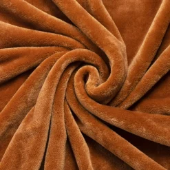 EMINZA Plaid doux flanelle (130 x 180 cm) Didou Cuivre Best