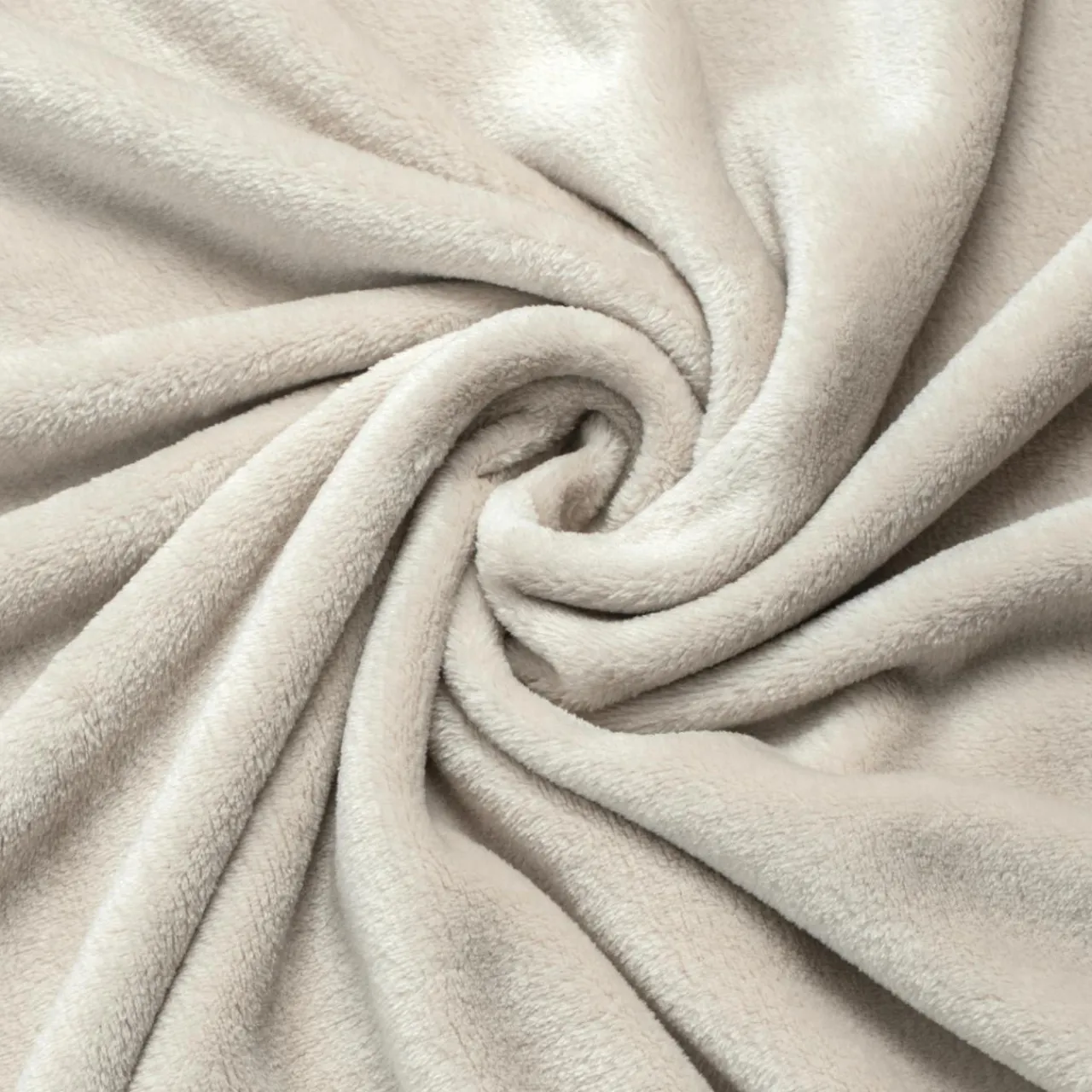 EMINZA Plaid doux flanelle (125 x 150 cm) Didou grège Beige