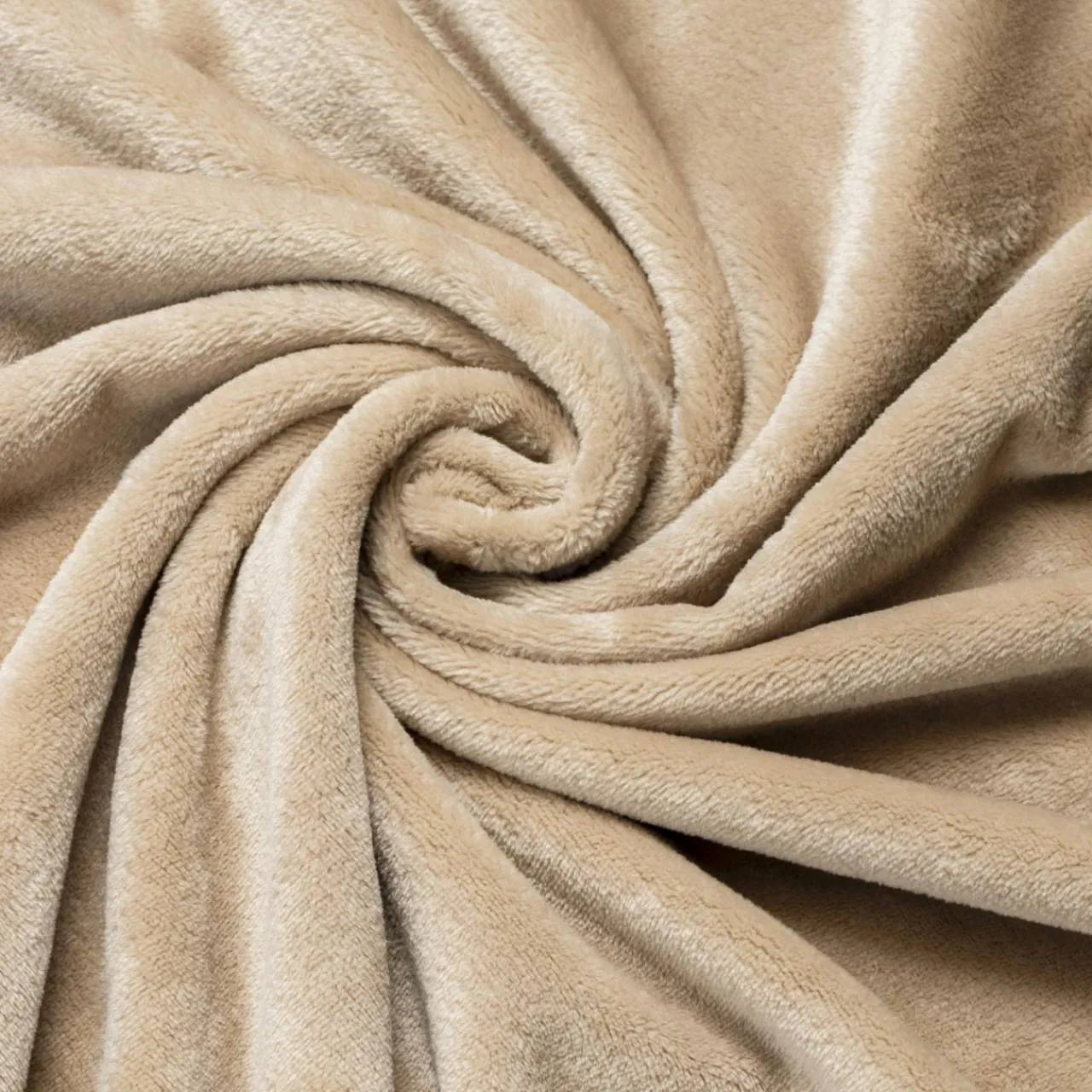 EMINZA Plaid doux flanelle (130 x 180 cm) Didou glacé Marron Best