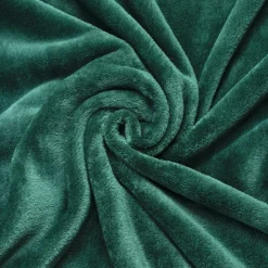 EMINZA Plaid doux flanelle (130 x 180 cm) Didou Vert