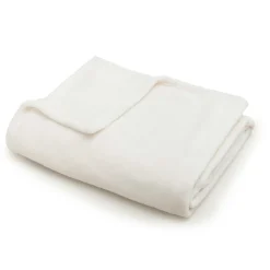 EMINZA Plaid doux flanelle (125 x 150 cm) Didou Ivoire Clearance