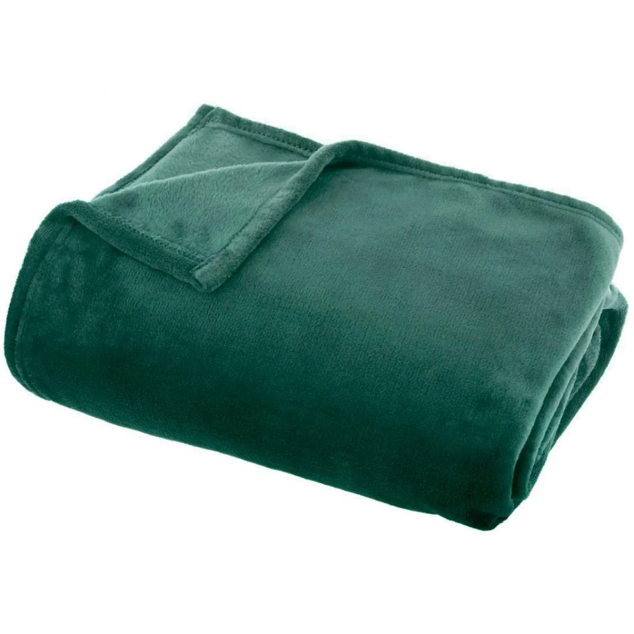 EMINZA Plaid doux flanelle (220 x 240 cm) Didou Vert Online