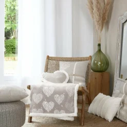 STOF Plaid doux (130 x 160 cm) Adelaïde Beige Sale