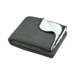 STOF Plaid doux (130 x 160 cm) Dookie Noir Best