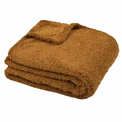 LOVELY CASA Plaid doux (130 x 160 cm) Montreal Camel Online