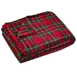 STOF Plaid doux (130 x 160 cm) Willis Rouge Clearance