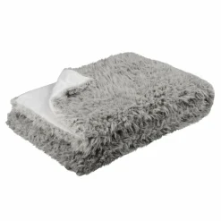 LOVELY CASA Plaid fausse fourrure (160 cm) Mouton Taupe Outlet