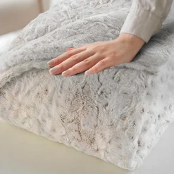 douceur d'intu017drieur Plaid fausse fourrure (220 x 240 cm) Alaska Ecru Best