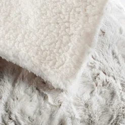 douceur d'intu017drieur Plaid fausse fourrure (220 x 240 cm) Alaska Ecru Best